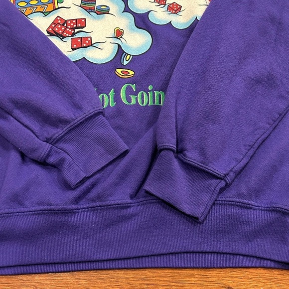 Vintage Crew Neck “If There’s No Gambling in Heaven I’m Not Going” Women’s Small - Picture 6 of 6